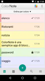 ColorNote Blocco note Notepad screenshot 1