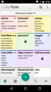 ColorNote Blocco note Notepad screenshot 3