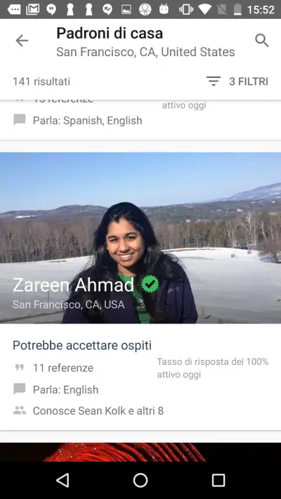 Couchsurfing Travel App screenshot 1