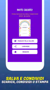 Crea biglietti d'invito screenshot 4