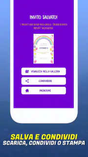 Crea biglietti d'invito screenshot 4