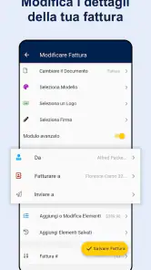 Crea fatture-preventivi in PDF screenshot 3