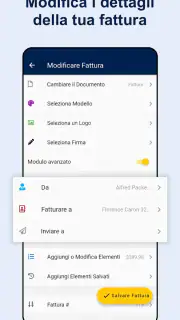 Crea fatture-preventivi in PDF screenshot 3