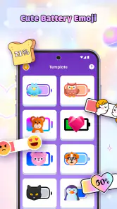 Cute Emoji Battery Widget screenshot 2