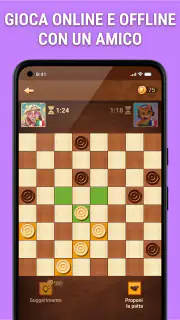 Dama: gioca online e offline screenshot 2