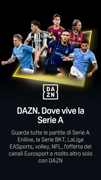 DAZN - Diretta Calcio e Sport screenshot 1