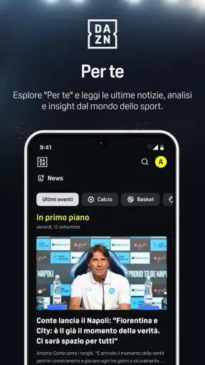 DAZN - Diretta Calcio e Sport screenshot