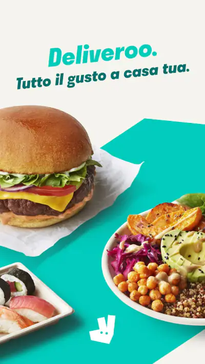 Deliveroo: Cibo e shopping screenshot 1
