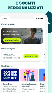 Ding: Ricariche cellulari screenshot 2