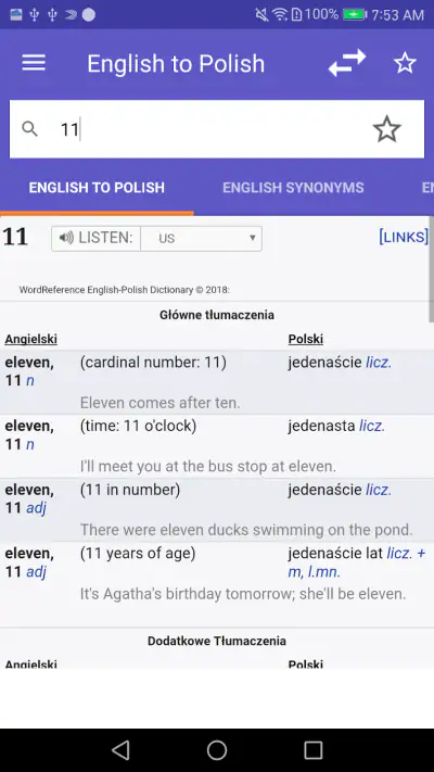 Dizionario inglese-ita WordRef screenshot 1