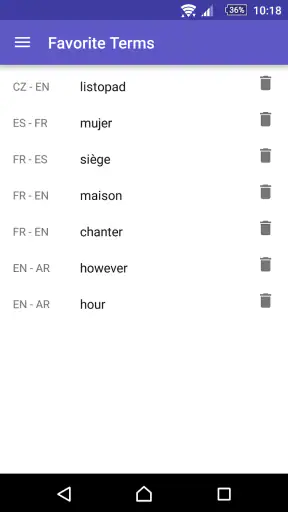 Dizionario inglese-ita WordRef screenshot