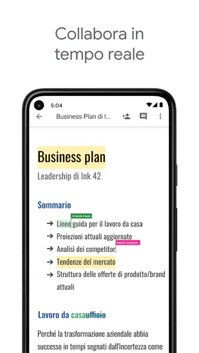 Documenti Google screenshot 1