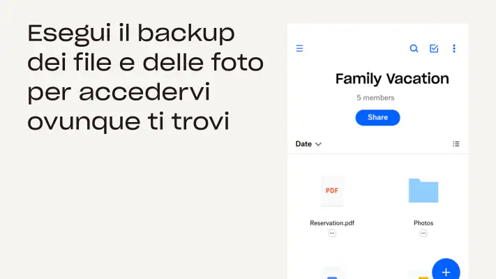 Dropbox: Backup di Foto e File screenshot 1