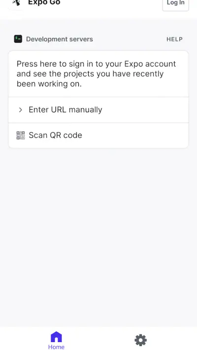 Expo Go screenshot 1