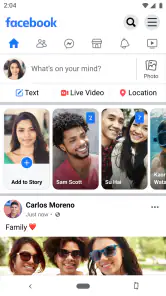 Facebook Lite screenshot 1