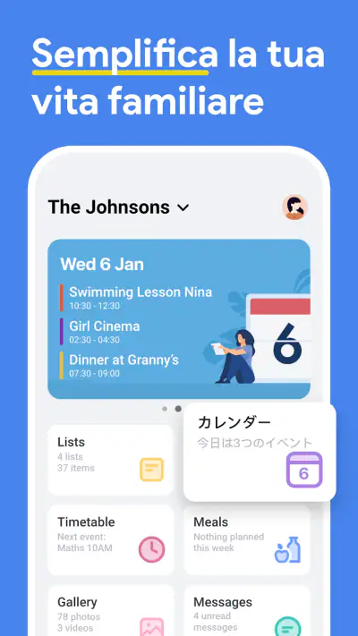 FamilyWall - Organizzatore screenshot 1