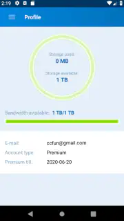 File manager Alfafile.net screenshot 1