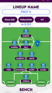 Football Lineup Manager screenshot 2