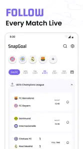 Football Live Scores: SnapGoal screenshot 2