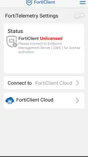 FortiClient screenshot 1