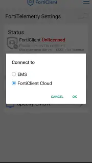 FortiClient screenshot 2