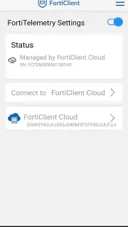 FortiClient screenshot 3