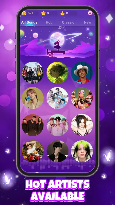 Galaxy Piano: Scrolling Rush screenshot 1