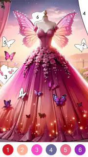 Gioco da colorare l'abito screenshot 4