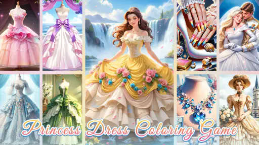 Gioco da colorare l'abito screenshot 8