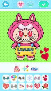Gioco da colorare labubu screenshot 1