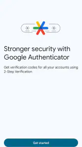 Google Authenticator screenshot 1