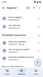 Google Classroom screenshot 3