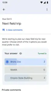 Google Classroom screenshot 6
