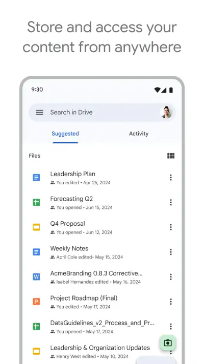 Google Drive screenshot 1