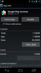 Google Play Services screenshot 2