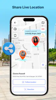 GPS Location Sharing on Phone screenshot 2