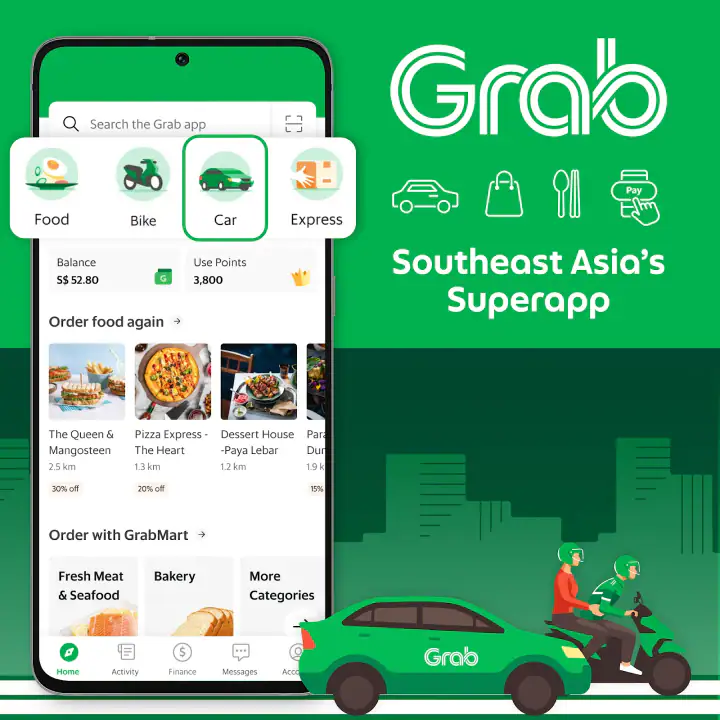 Grab - Taxi & Food Delivery screenshot 1