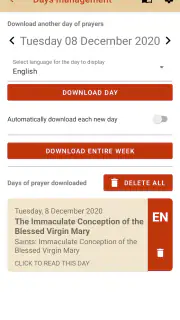 iBreviary screenshot 2