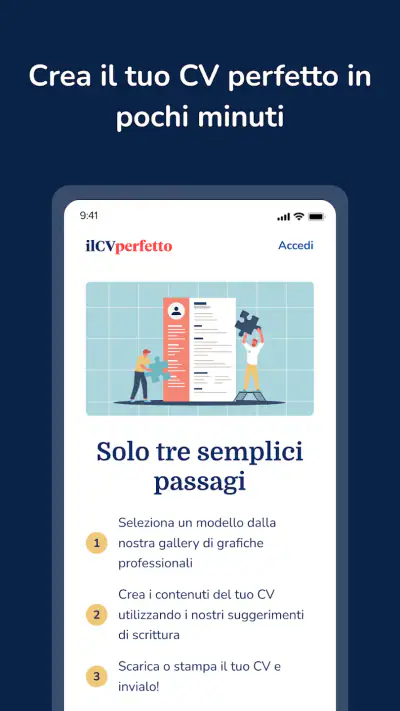Il CV Perfetto: CV builder screenshot 1