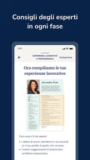 Il CV Perfetto: CV builder screenshot