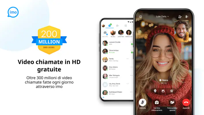 imo video chiamate screenshot 1