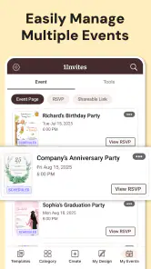 Invitation Maker & Event RSVP screenshot 7