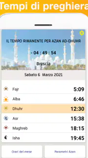 Italia Azan: Tempi di preghier screenshot 1