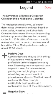 Kabbalistic Calendar screenshot 2