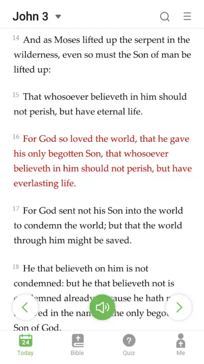 King James Bible - Verse+Audio screenshot 1