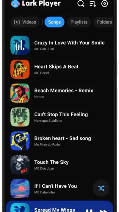 Lark Player: Lettore musicale screenshot 1