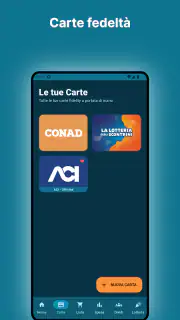 Listi! Carte fedeltà e spesa screenshot 2