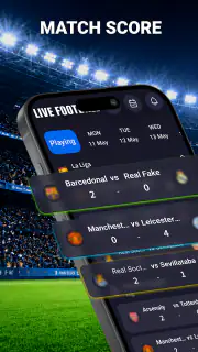 Live Football Stream HD Score screenshot 1