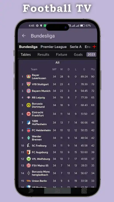Live Football TV HD Streaming screenshot 1