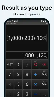 Mobi Сalcolatrice screenshot 4